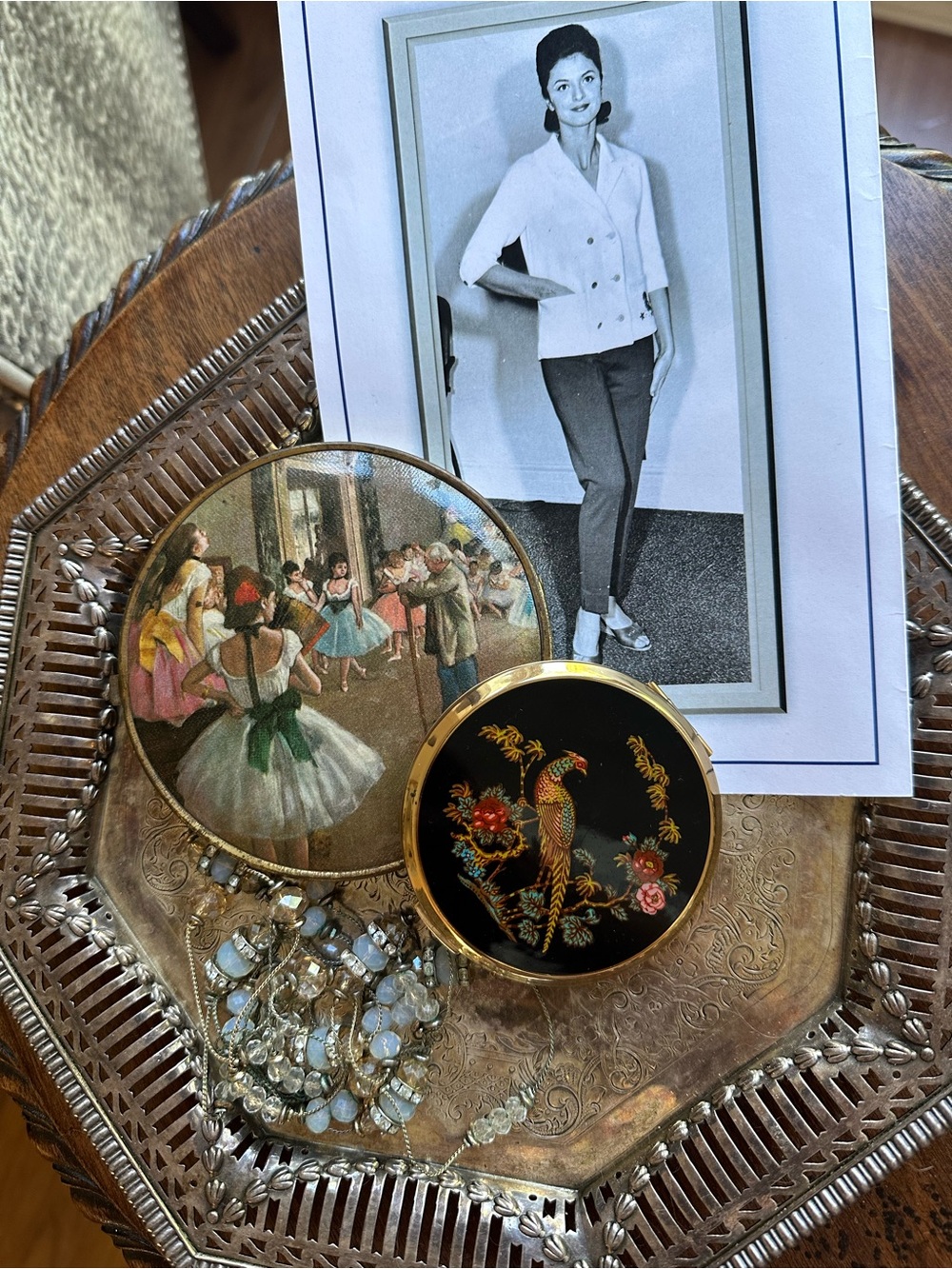 Ballerina Design Vintage Compact * As Found